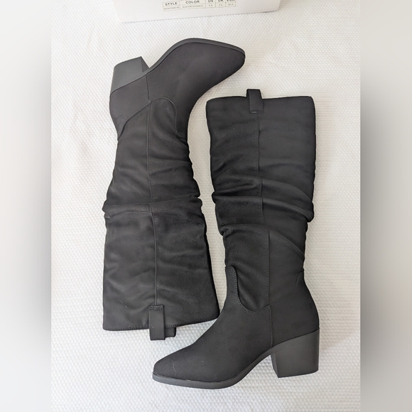 Montana Black Knee High Boot - Qupid - Size 5.5 - Picture 1 of 9